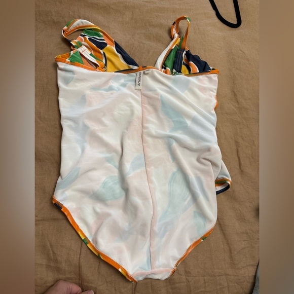 Artesands D/DD underwire one piece Colorful Floral Swimsuit wrap around style - Picture 5 of 14